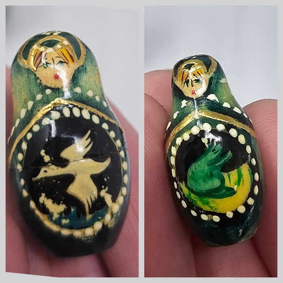 Vtg 10pc Matryoshka 11" Artist Signed Russian A Baba Yaga Tale Nesting Dolls - Picture 10 of 15